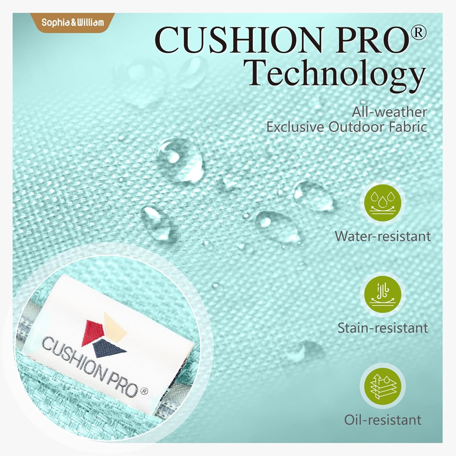 Sophia & William Patio Furniture Set with Fire Pit Table, 8 Piece Outdoor Wicker Furniture Sectional Sofa, Large Patio Rattan Conversation Set with Ottoman & 56