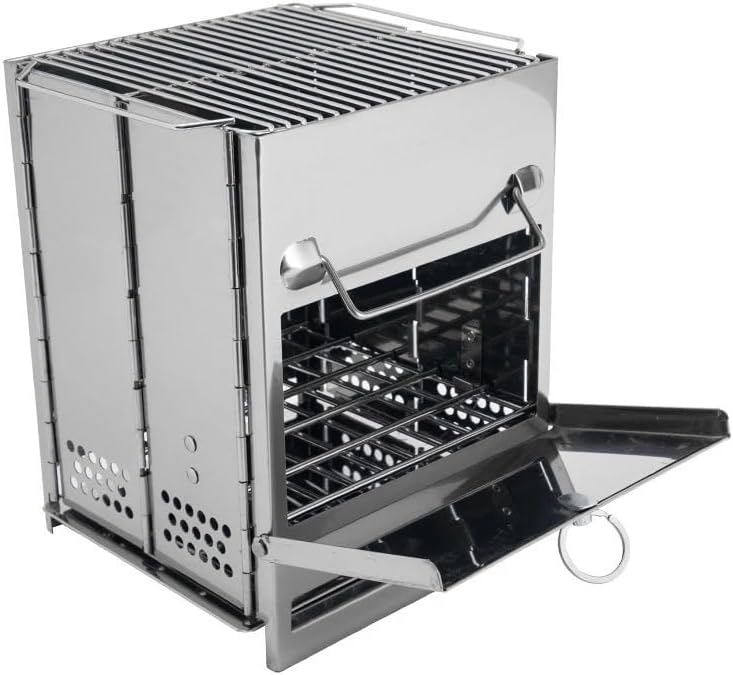 Outdoor Fireplaces Outdoor Garden Wood Burning Barbecue Stove Folding Fire Pit Bonfire Firewood Brazier for Camping Fire Pits