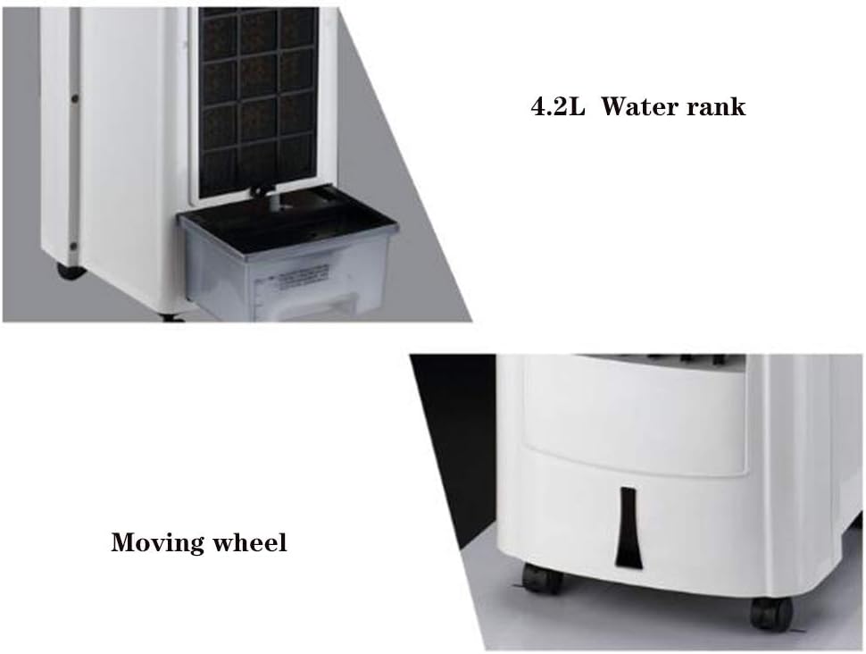 Cooling Fans Evaporative Air Cooler Fan Humidifier with Remote Control 2 Functions Heating and Cooling for Indoor Home Office 3 Speed Setting