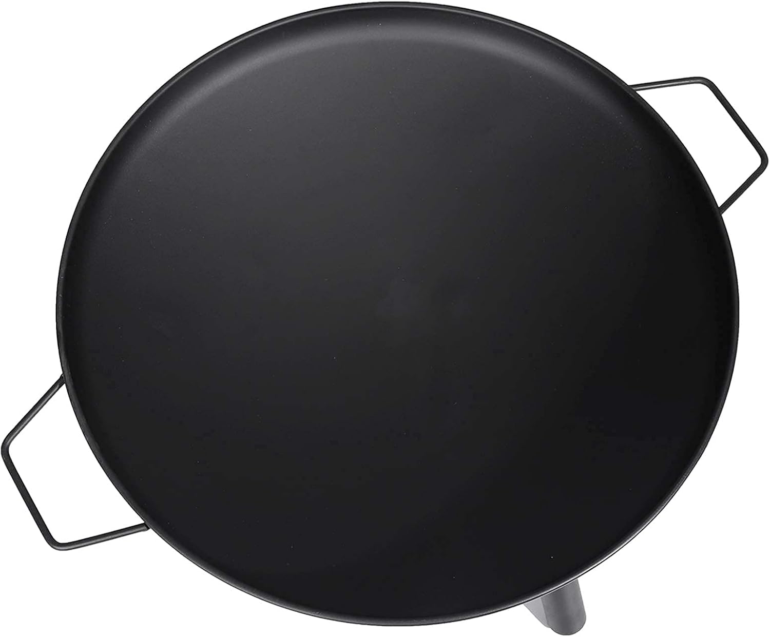 ItzZa Round Fire Pit,Outdoor Garden & Patio Square Heater Fire Pit Brazier, black