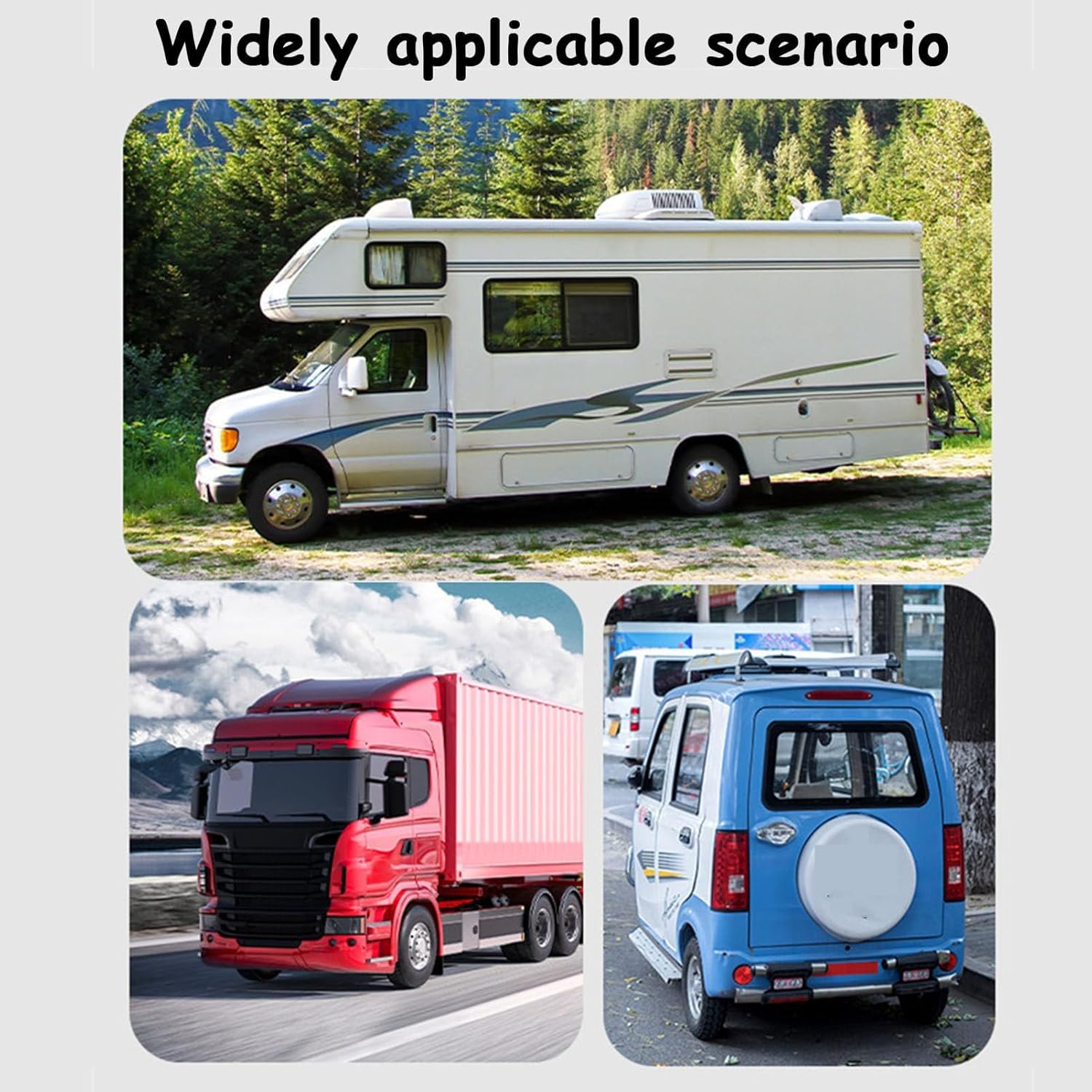 12V RV Air Conditioner, 15000 BTU Rooftop DC A/C Unit with Cooling & Heating, 3-Speed Fan, Digital Control Panel, Quiet & Energy-Saving Air Conditioner for Camper Van, Trailer, Motorhome, Bus, Truck