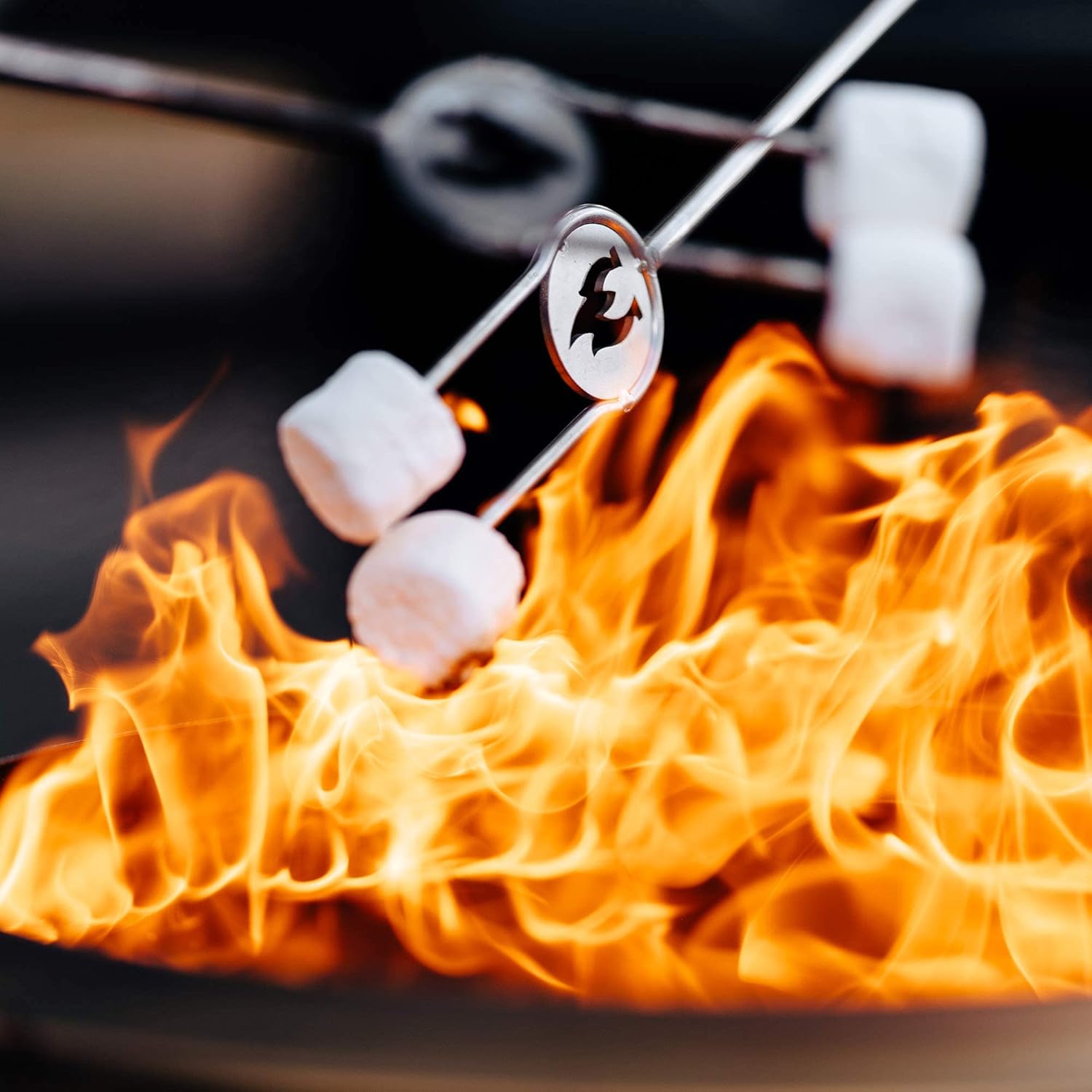 Solo Stove for Fire Pits Sticks Stainless Steel, Great for Roasting Marshmallows and Hot Dogs Marshmallow Sticks Fire Pit Accessories for Smores Maker | Set of 4 with Protective Casing