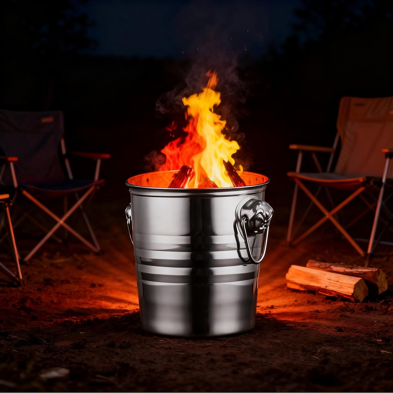 Burn Barrels for Outside, Incinerator, Tabletop Fire Pit, Paper Burner, Firepit, Garden Cage Yard Debris for Waste Trash Garden Leaf Bonfire(Silver,19cm/7in)