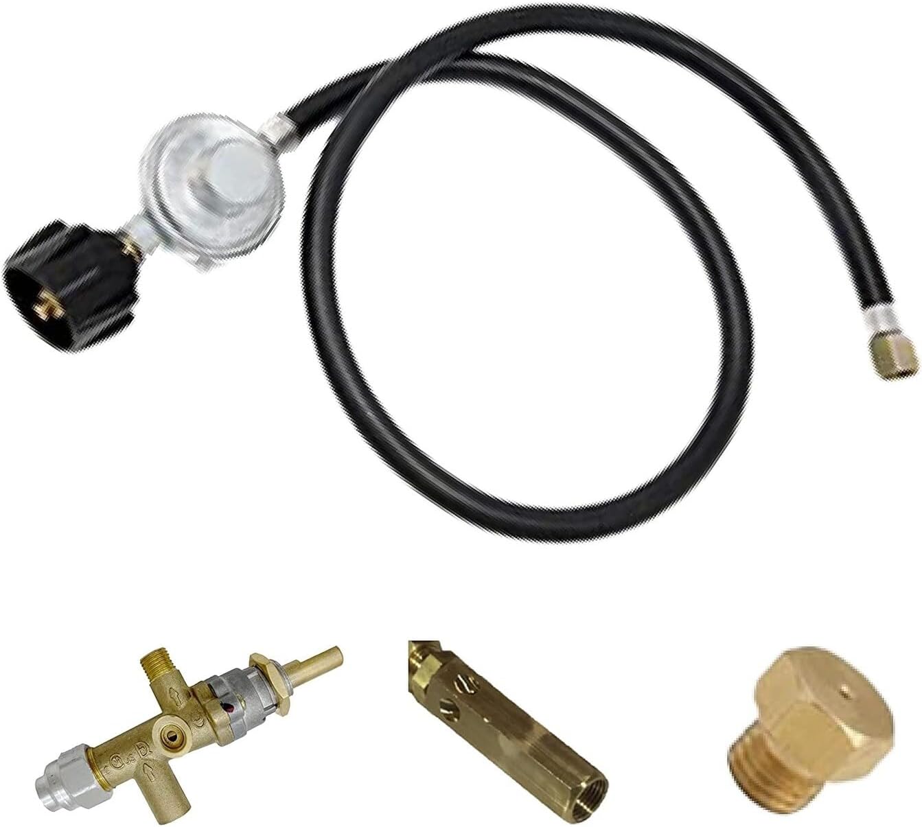 Fire Pit Conversion Kit for Natural Gas to Propane Fuel Type Grey Bronze