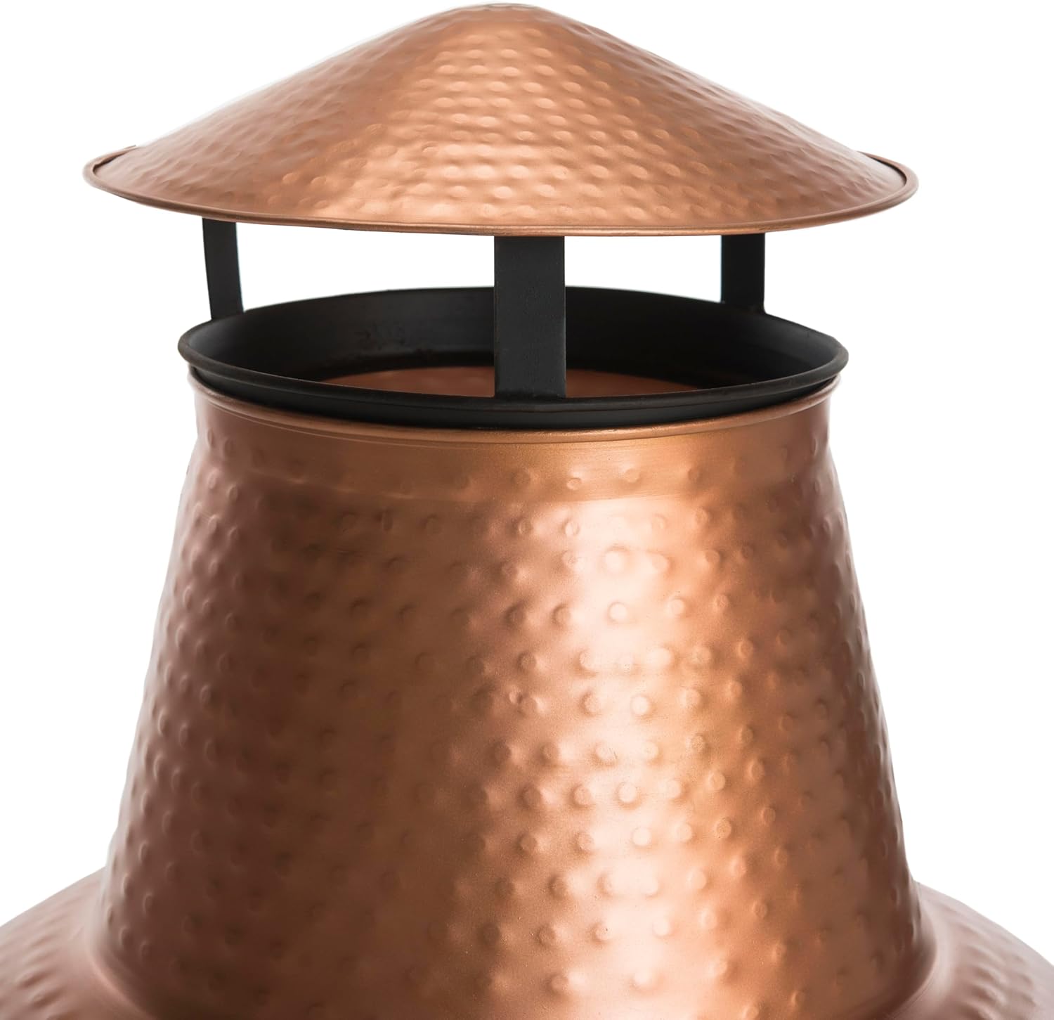 Safavieh Outdoor Collection Lima Copper and Black Chiminea