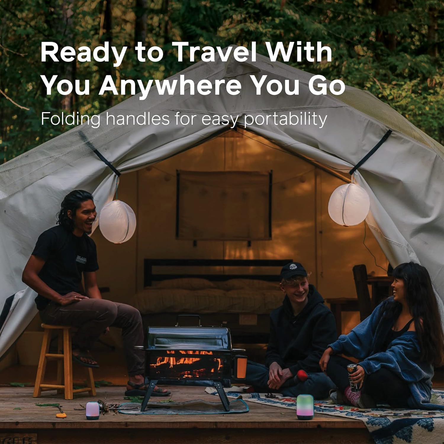 BioLite, Enamel Coated Grill Cover Lid for FirePit, Works with Charcoal and Firewood Cooking