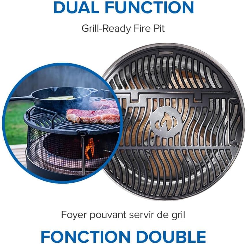 Timberwolf® Smokeless Fire Pit, 22-inch, Stainless Steel