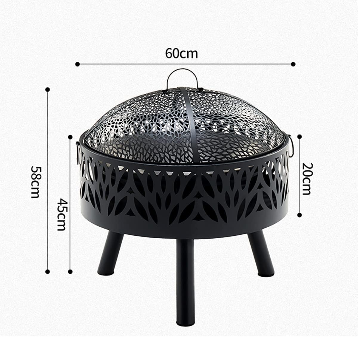 Outdoor Fire Pits, Portable Smokeless Fire Pit,Indoor Heating Stove, Home Charcoal Stove charcoalbarbecue Grill, for Campfire, Cooking, BBQ on Patio Deck Backyard and Beach
