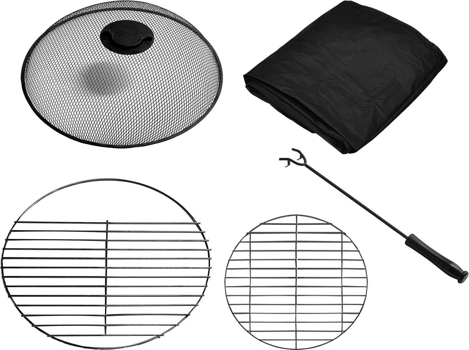 Tdoor Fire Pit,Garden Heater/Fire Pit/Coffee Table/Barbecue/Ice Bucket - Marble Finish