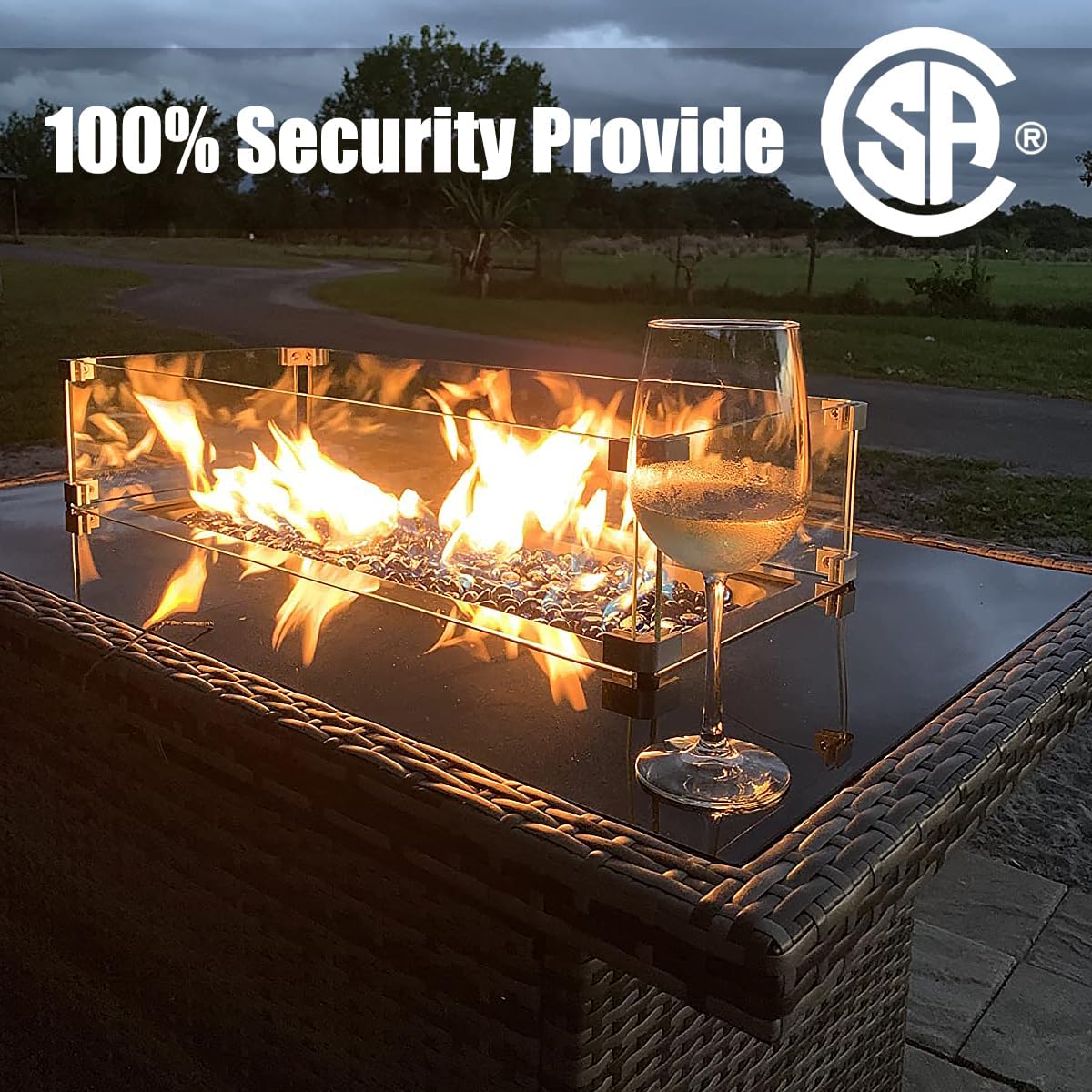 LayinSun 15 Pieces Patio Furniture Set with Fire Pit Table, Black Rattan Modular Sectional Outdoor Conversation Sofa Set, Swivel Rocking Chairs Set