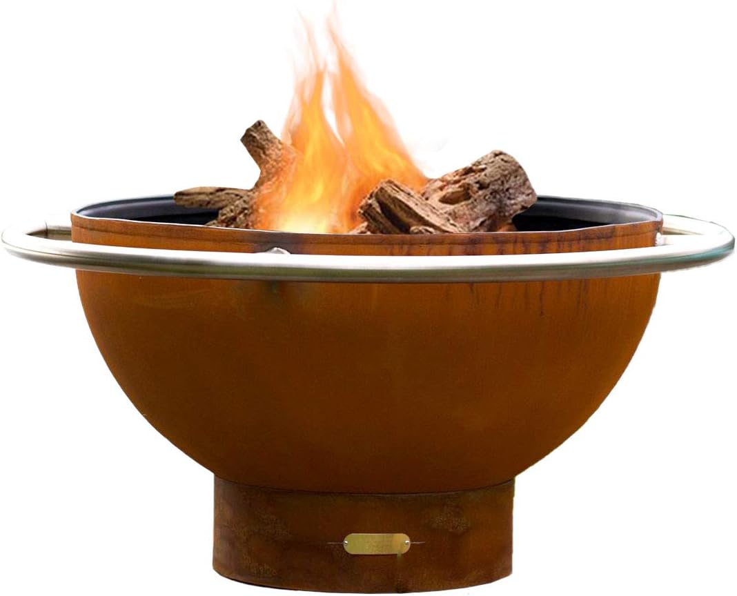 Fire Pit Art Bella Luna Wood Fire Pit (Bella-Luna)