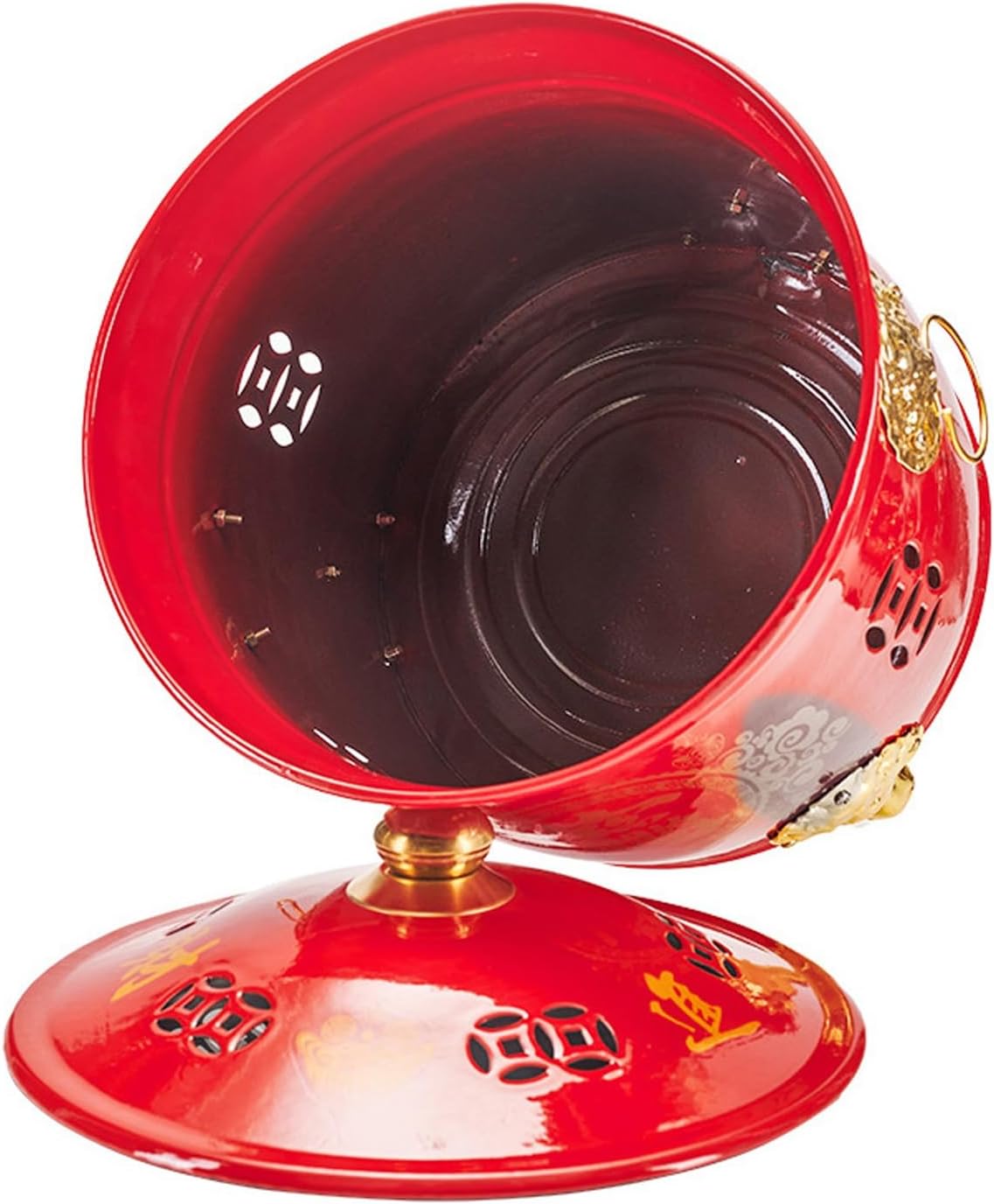 Outdoor Burn Barrel with Grid and Fire Hook, Portable Fire Pit, Burn Cage for Burning Garbage Leaves