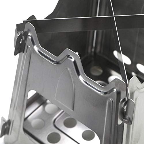 Outdoor Fire Pit, Foldable Portable Wood Stove, Fire Pits for Garden Stainless Steel Made Outdoor Fire Pits Are Suitable for Outdoor Garden Travel. Ventilated on all sides