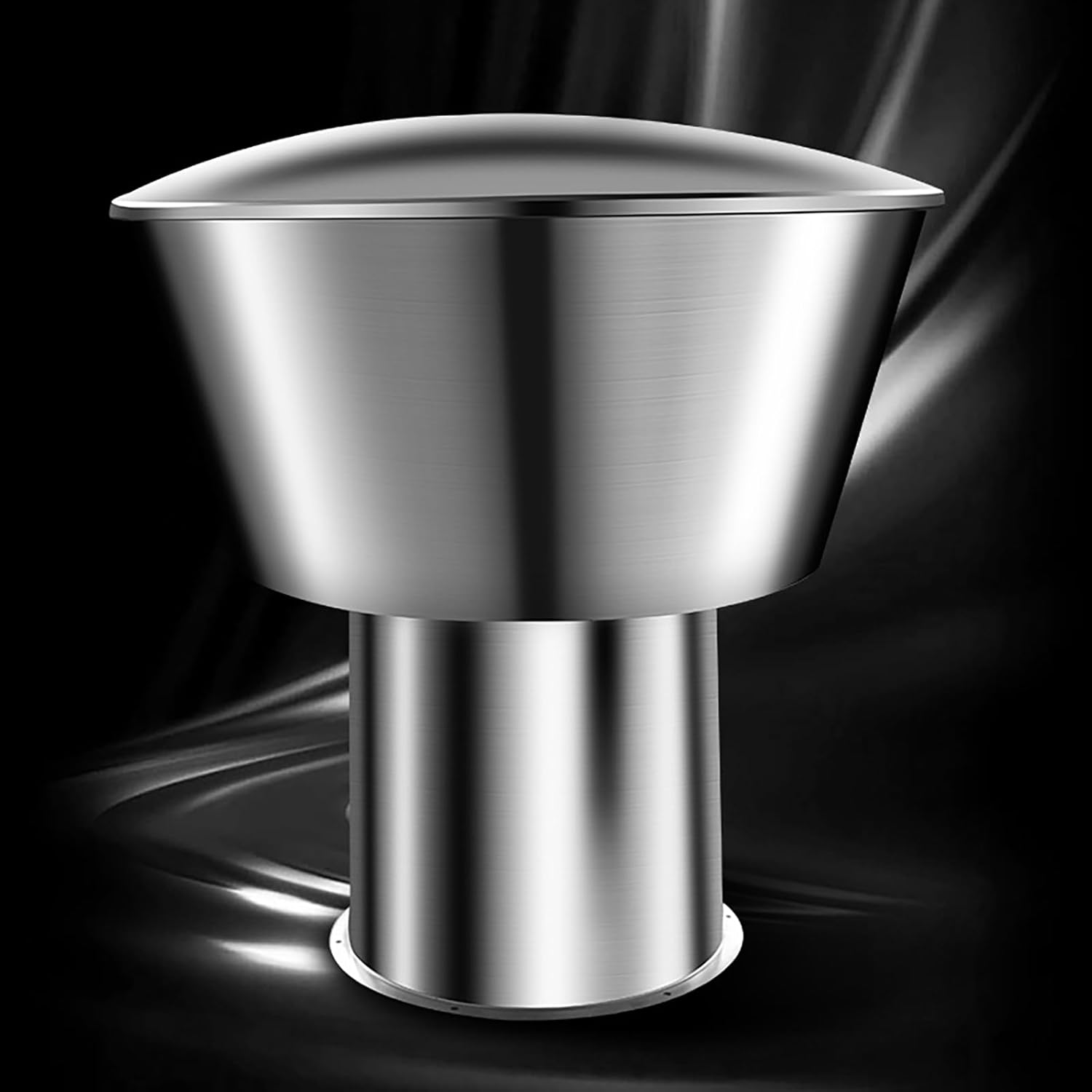 304 Stainless Steel Chimney Cap - Rain Cover and Windproof Design, Round Flue Pipe Exhaust Hood Protector for Outdoor Air Ventilation and Range Hood Applications (400mm)