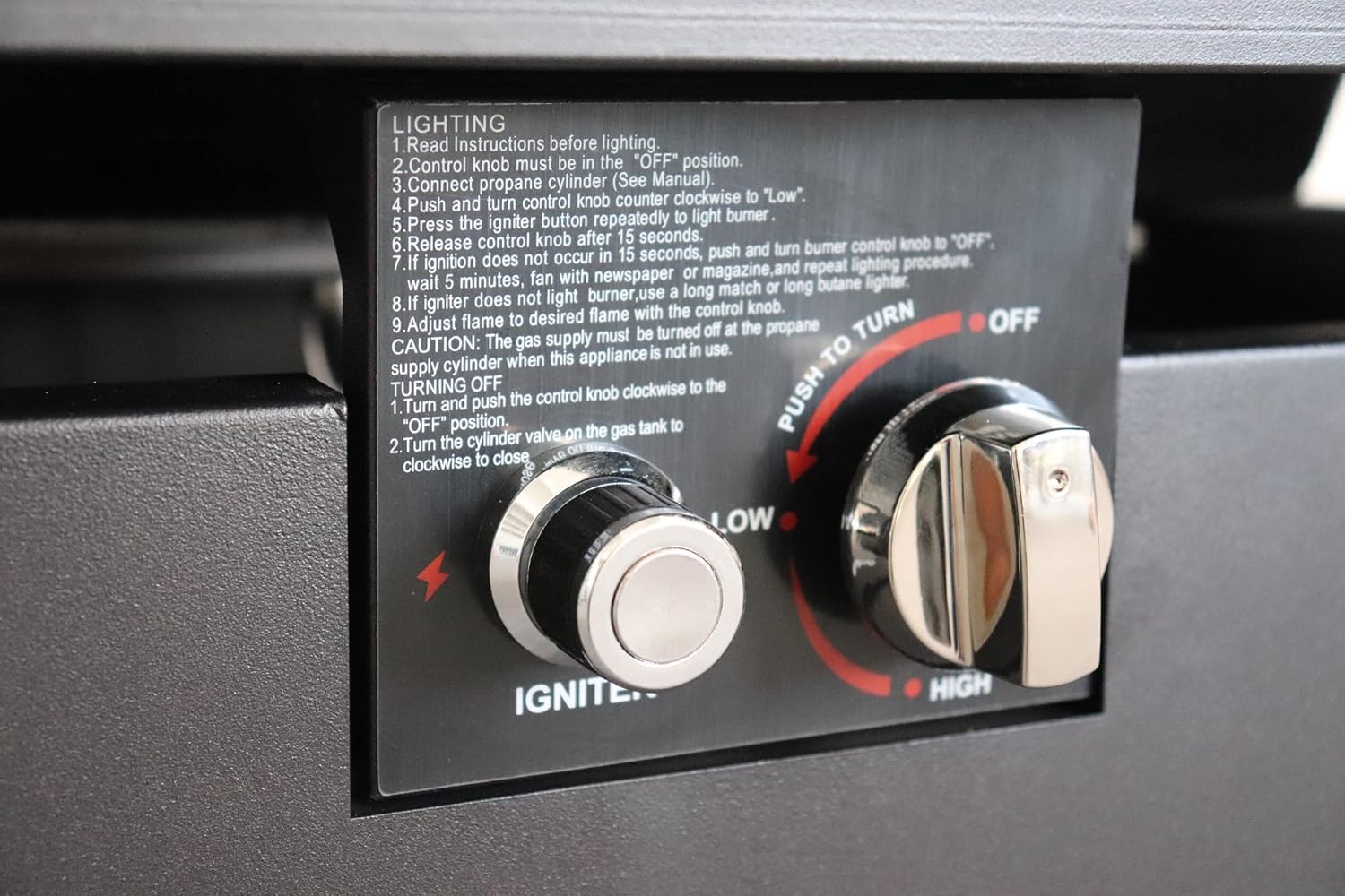 Living Source International 42 White Smoked Glass Metal Rectangle Fire Pit (Black)