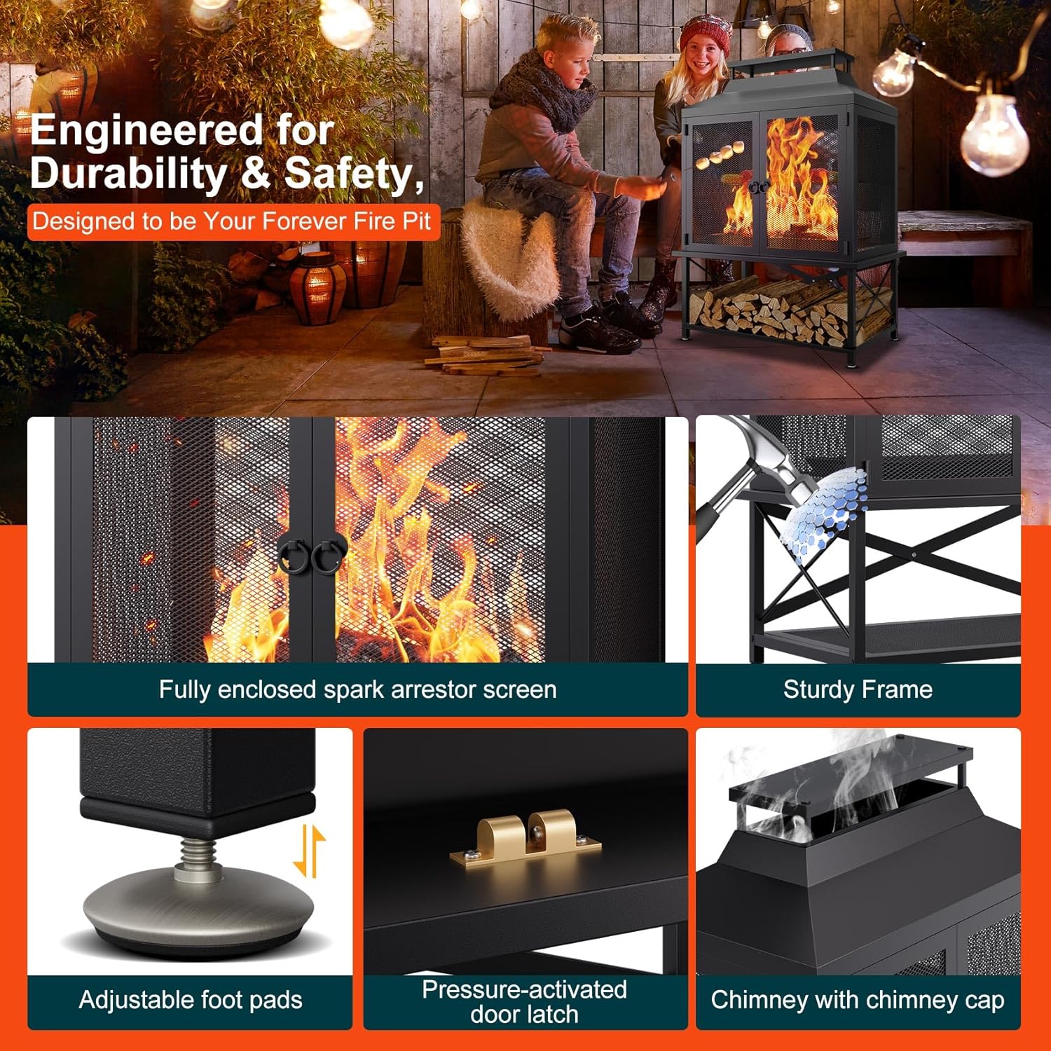 Fire Pits for Outside Wood Burning - 39