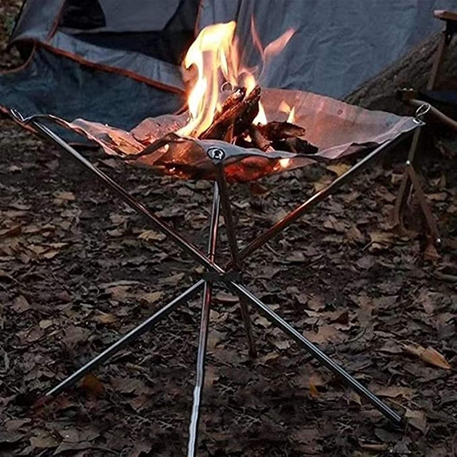 Fire Pit for Outdoor Barbecue, Portable Storage Campfire Stove, Fire Pits for Garden Equipped with Storage Bag and Stand Outdoor Fire Pits are Suitable for Camping, Party Garden