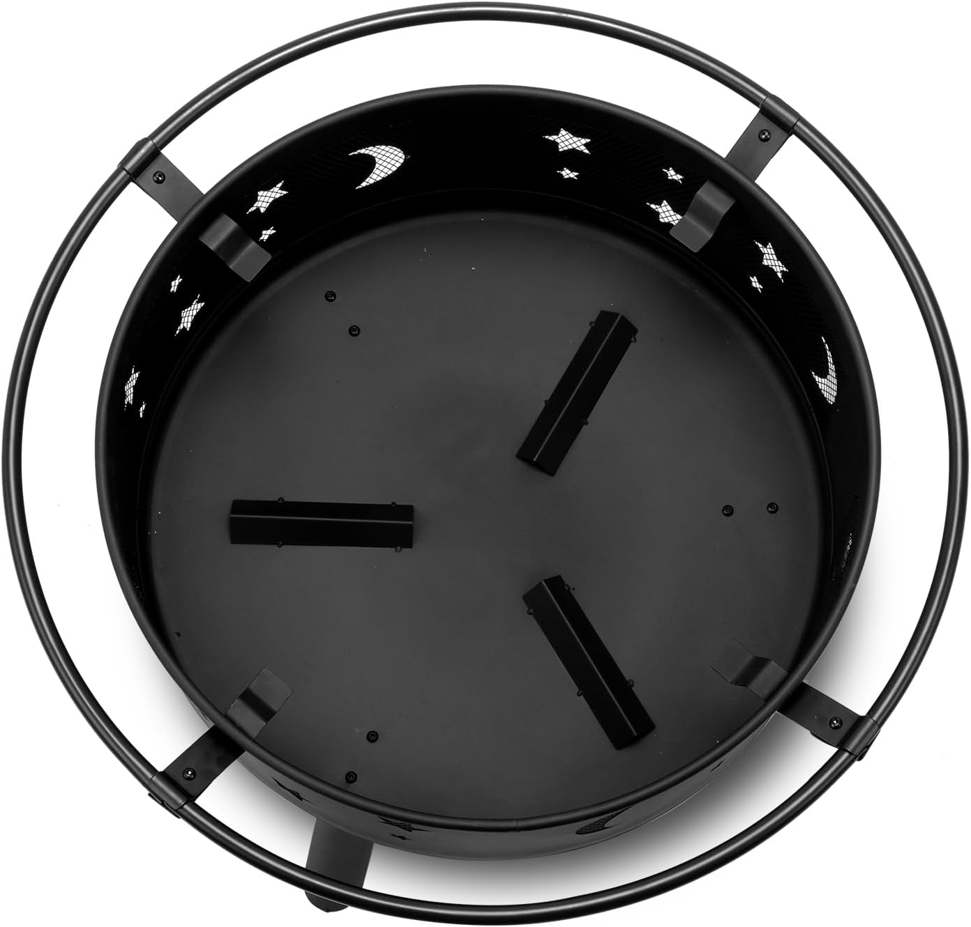 Vasitelan Outdoor Fire Pit 30 Inches Fire Pits for Outside Wood-Burning Outdoor Fireplace for Patio Backyard Garden Picnic