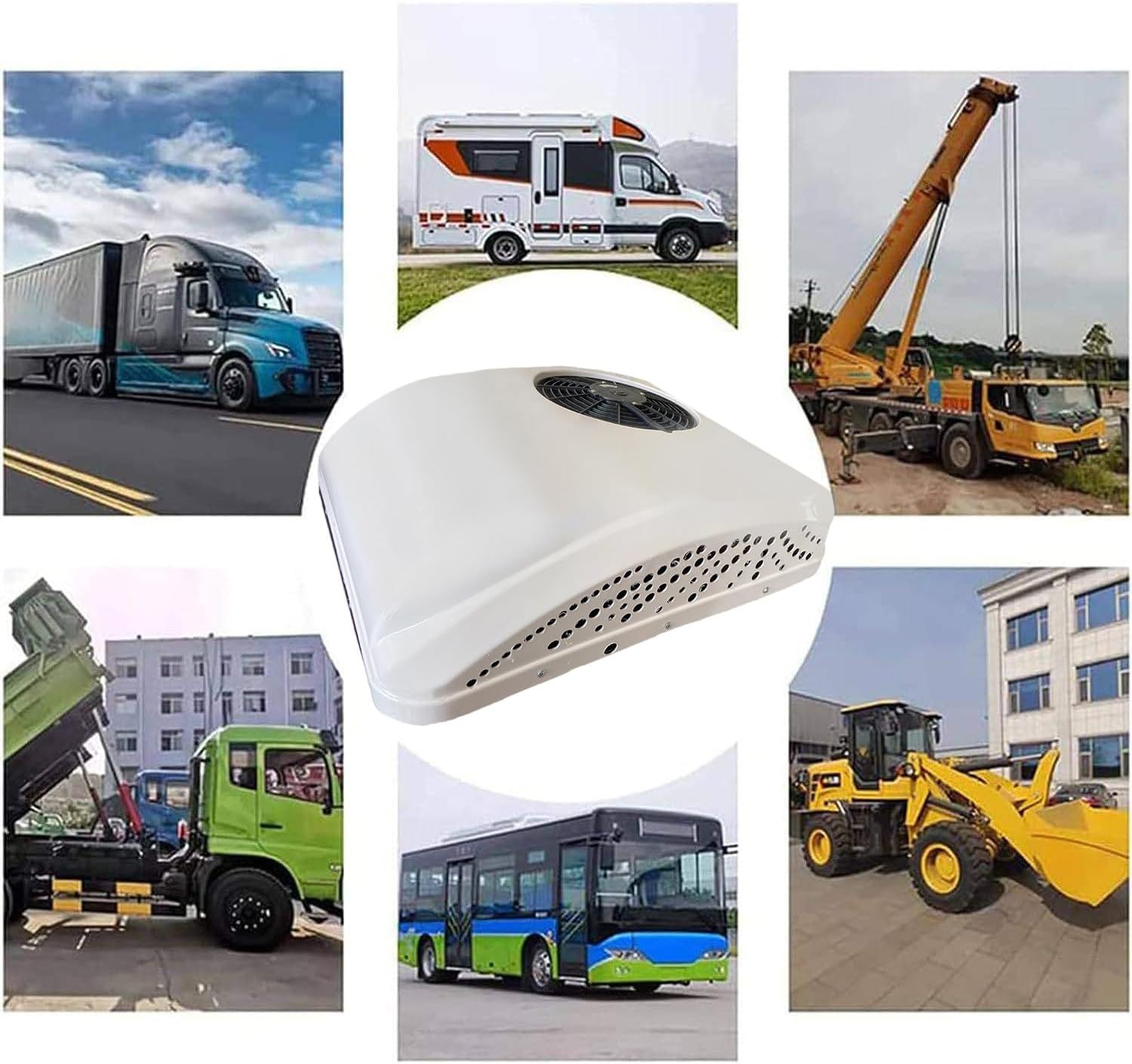 Rv Air Conditioning 12V/24V Rv Roof Air Conditioner for Trucks, Motorhomes, and Caravans - Efficient Heating and Cooling for Comfortable Travel in Trailers and（12v）