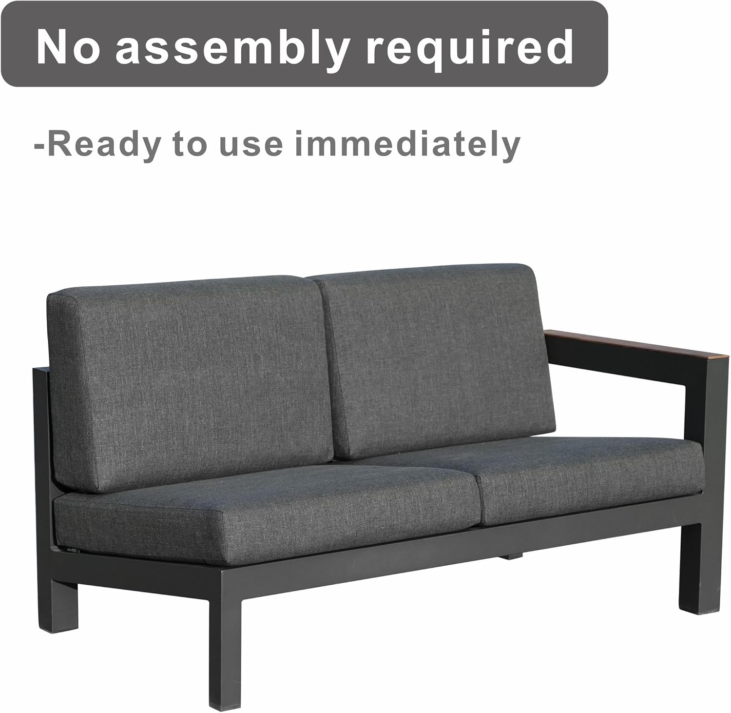 Direct Wicker Gray Aluminum 4-Person Outdoor Seating Group with Firepit and Cushions