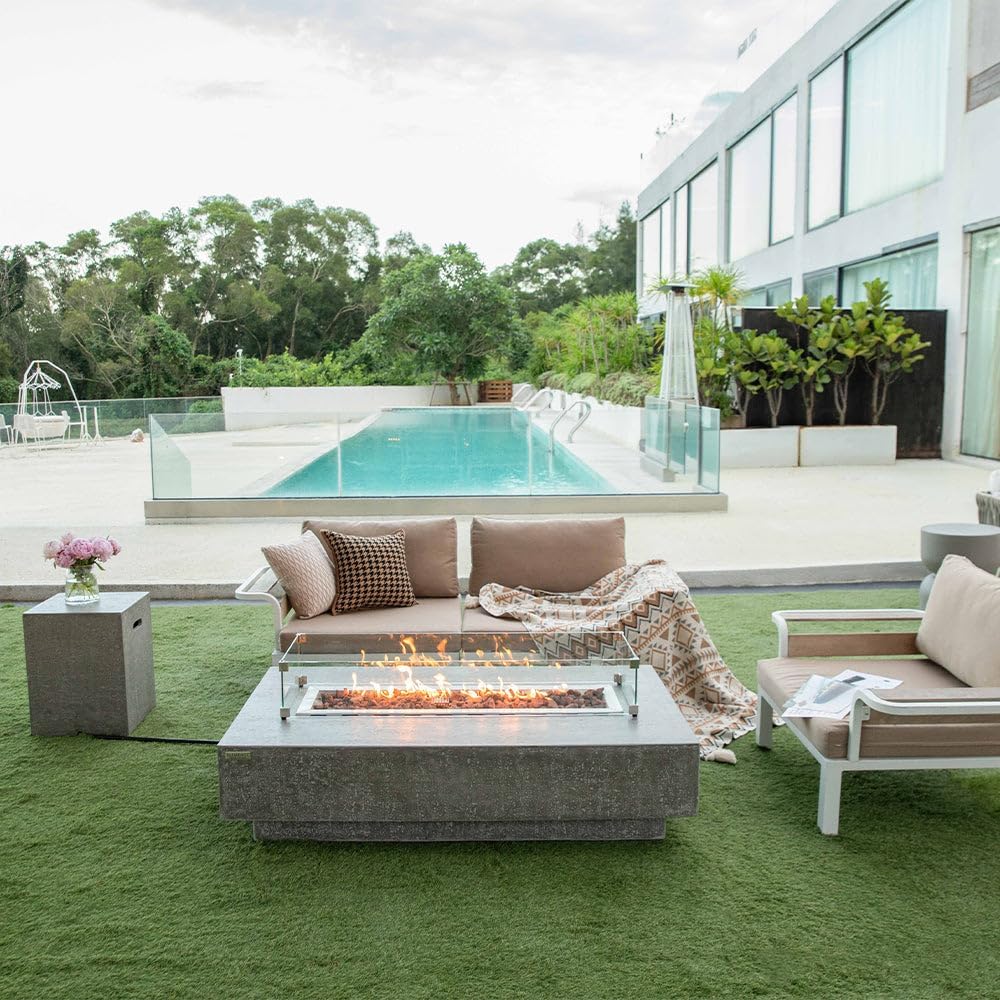 Elementi Hampton Concrete Fire Pit 56