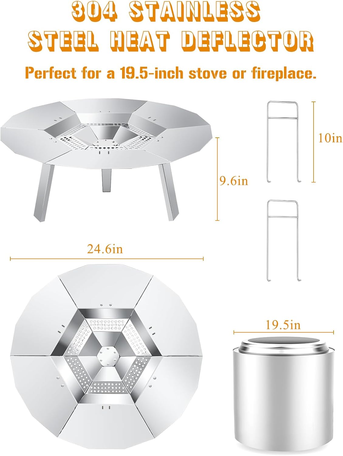 Heat Deflector for Solo Stove Bonfire, 19.5
