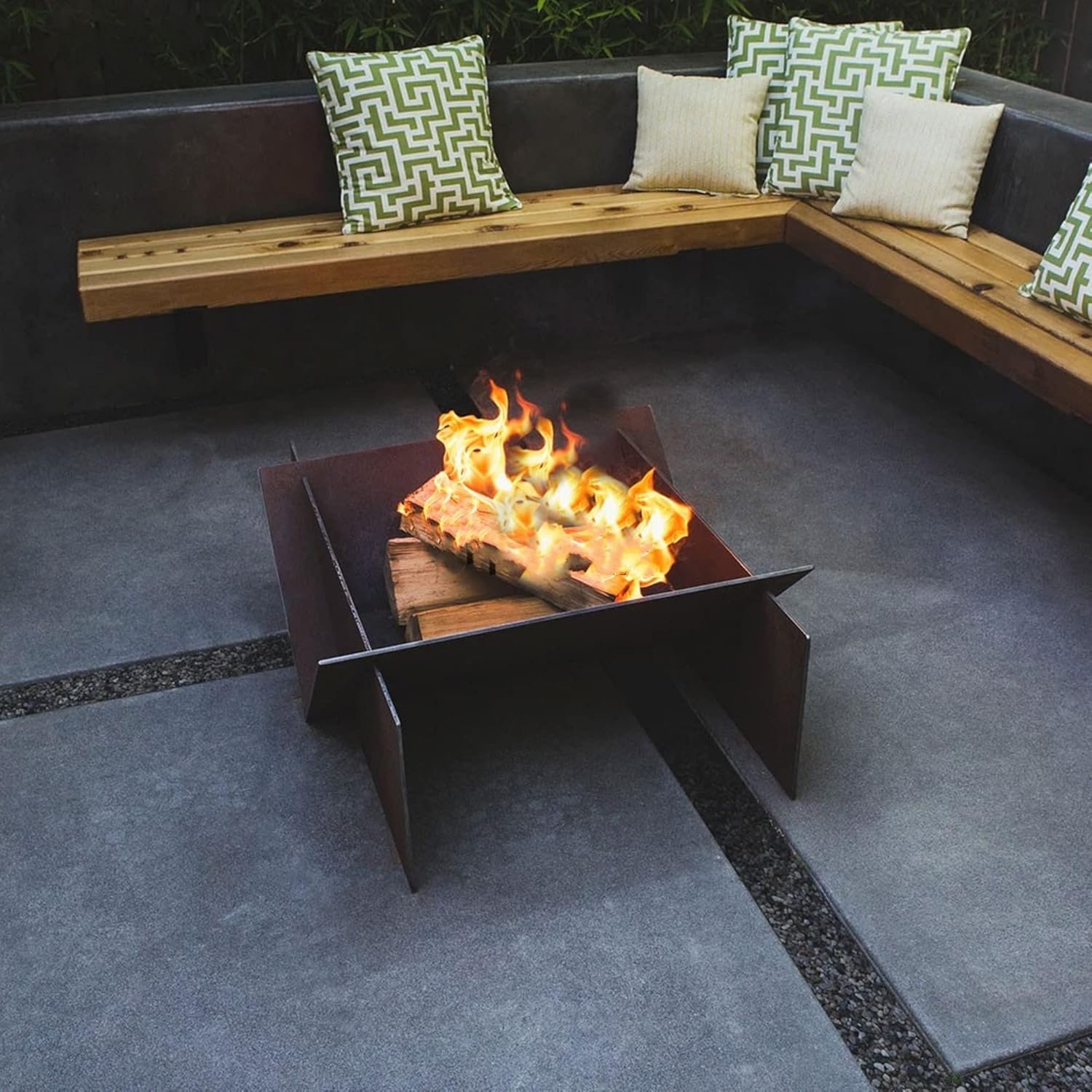 Large Fire Pits & Bowls,Heavy Duty Outdoor Firepit,DIY Metal Fire Pits,Wood Burning Firepit Grill