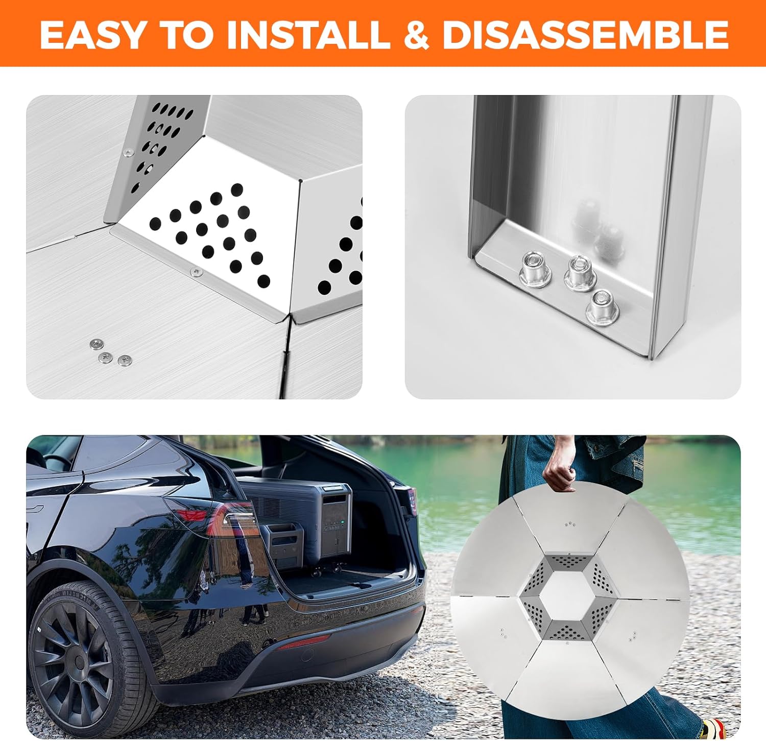 Fire Pit Heat Deflector for Solo Stove Yuokon 1.0/2.0 and Other 27