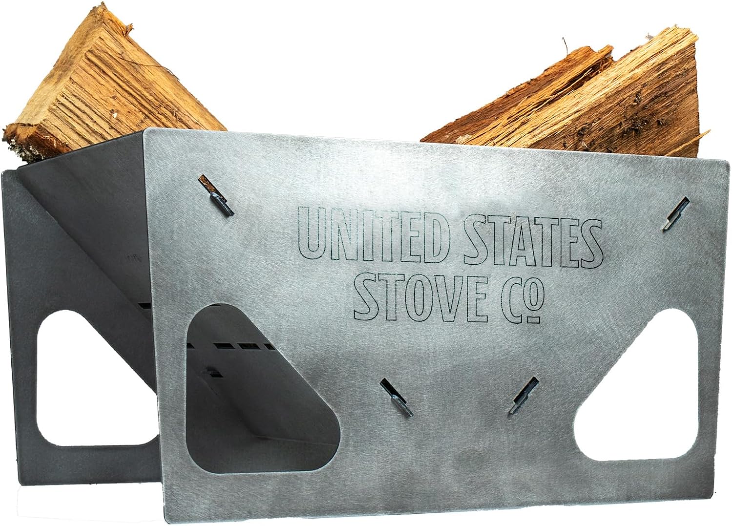 US Stove Portable Firepit (Silver, Medium)