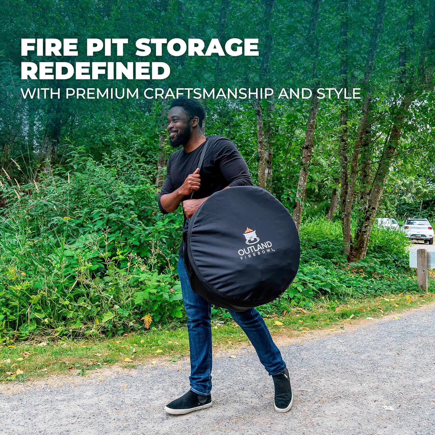 Outland Living Firebowl UV and Weather Resistant 761 Mega Carry Bag, Fits 24-Inch Diameter Outdoor Propane Gas Fire Pit