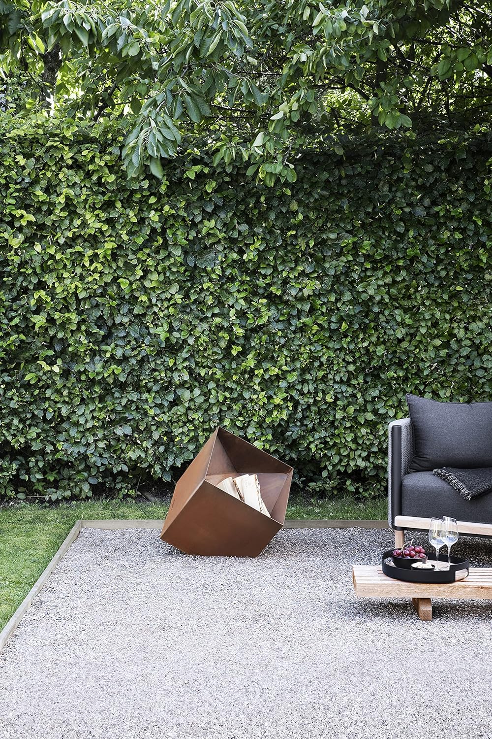 EVA SOLO | FireCube Garden Fireplace, can be Left Outside All Year Round, Grill Concept | Danish Design, Functionality & Quality |