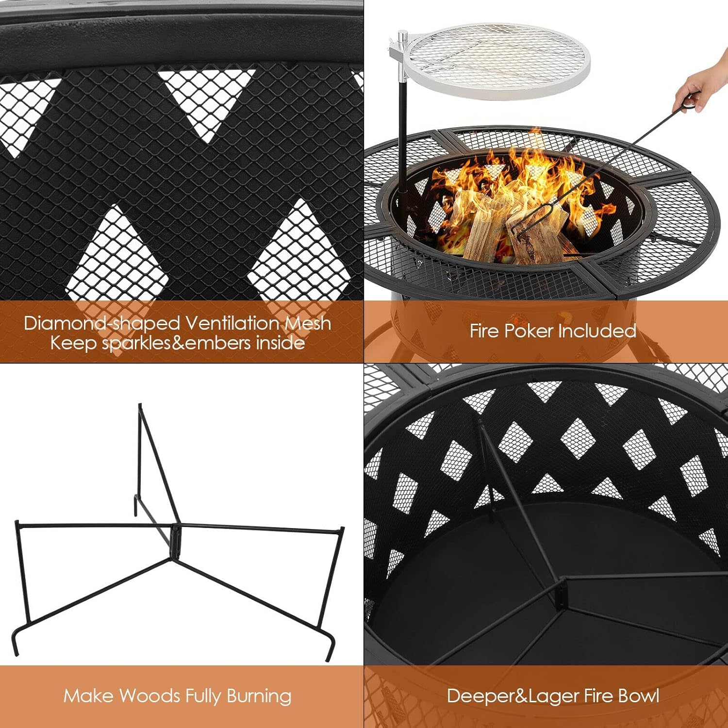 Garden Fire Pit Outdoor 32