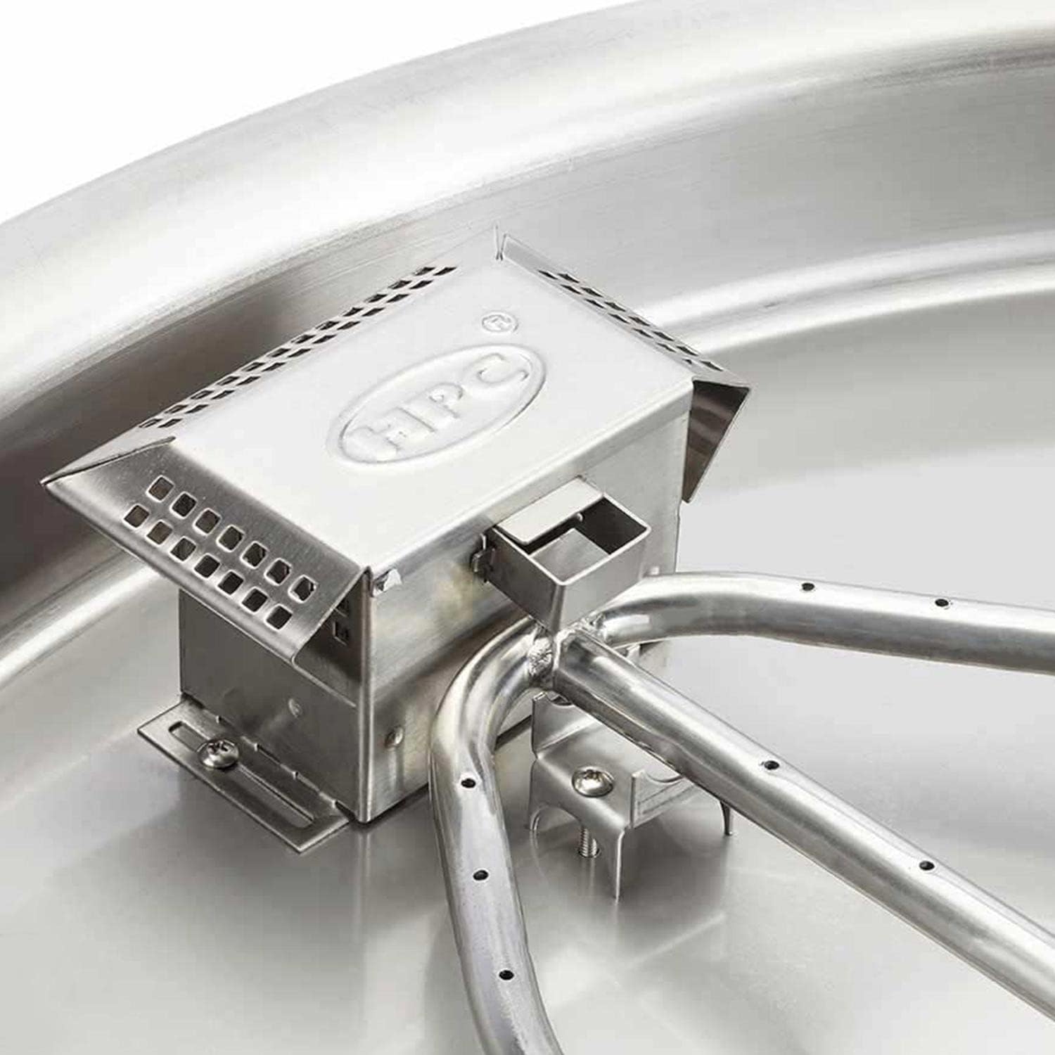 HPC Fire Push Button Flame Sensing Gas Fire Pit Kit (TOR-PENTA24FPPK-FLEX-NG), 24