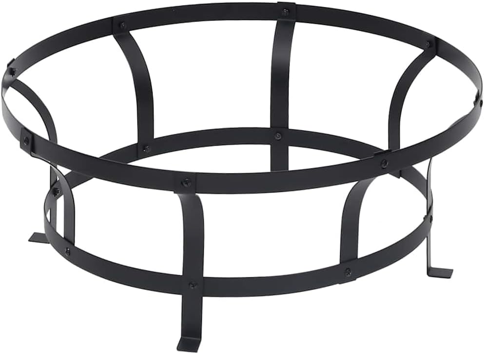 SKM Outdoor Fire Pit with Grill Stainless Steel 29.9