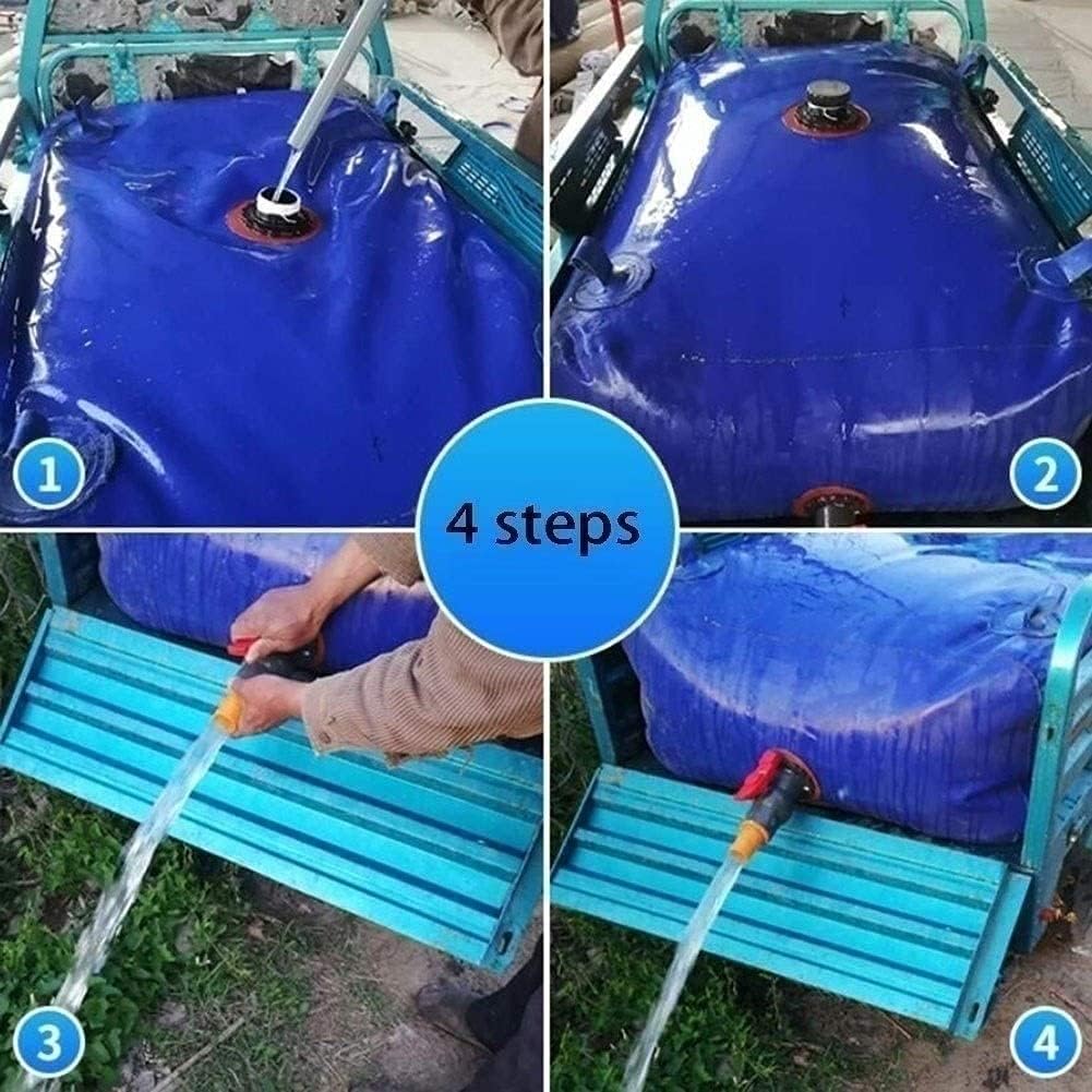 Water Carrier Container, High Capacity Space-Saving Water Bladder, for Construction Site Fire Fighting Agricultural XJJUN (Color : Blue, Size : 2x2x1m)