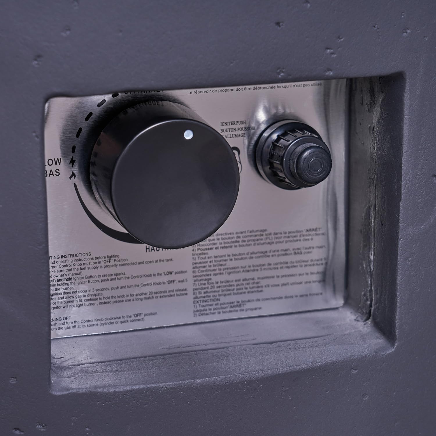 GDFStudio Outdoor 4 Piece Club Chair Set with Round Fire Pit, Mixed Black and Dark Gray