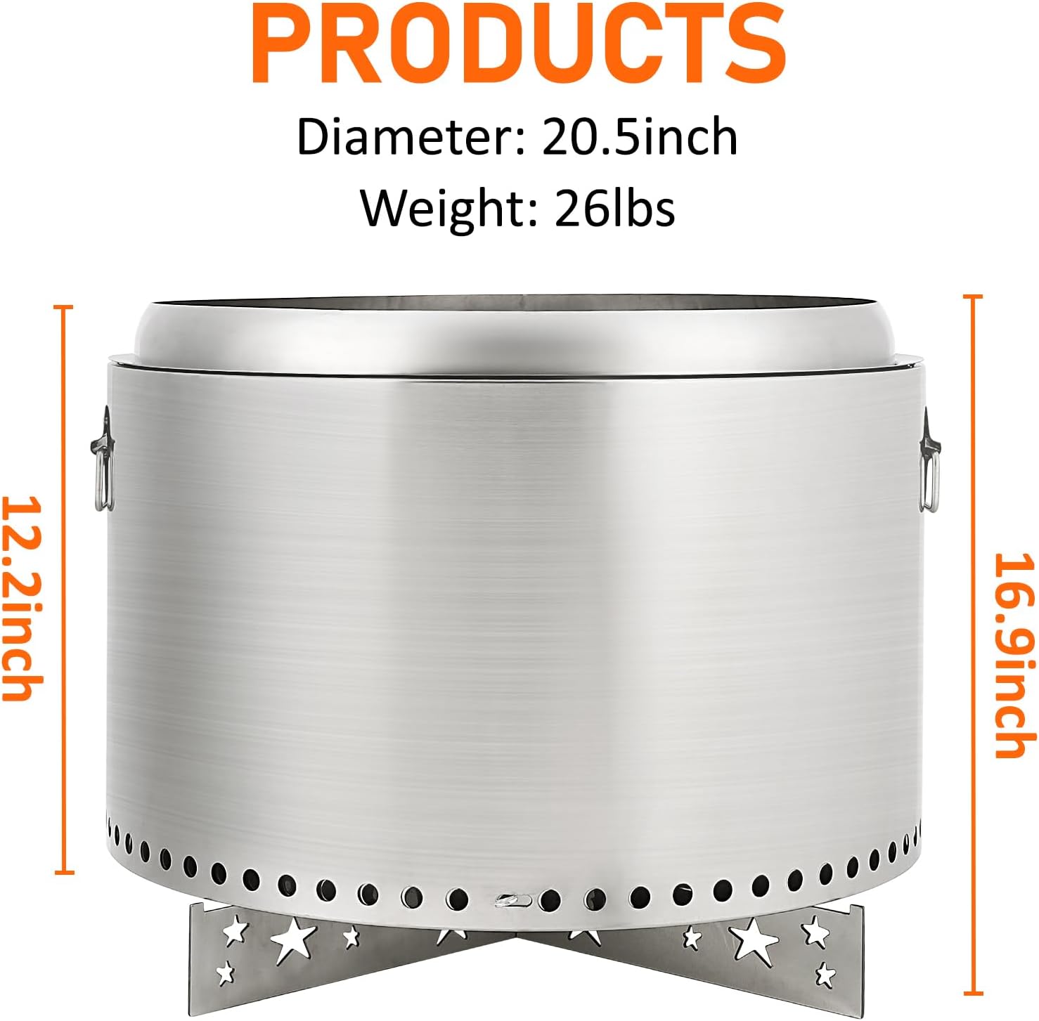 Smokeless Fire Pit, 20.5