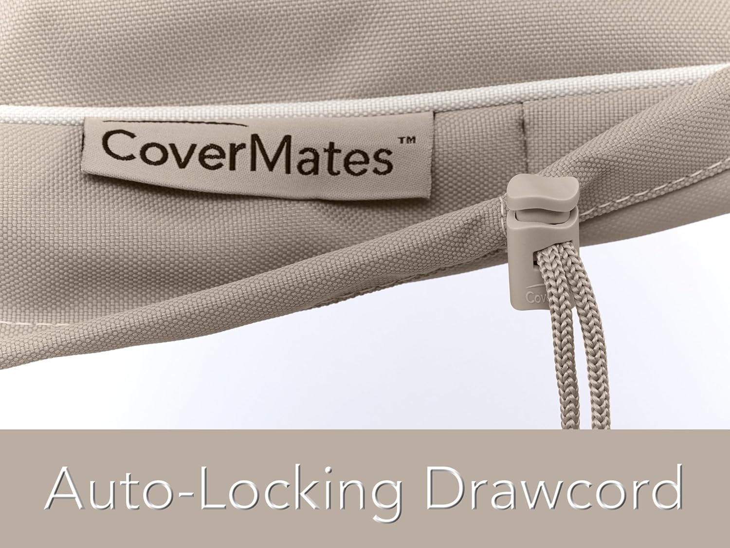 Covermates Prestige Round Fire Pit Cover – Heavy-Duty Water-Resistant Outdoor Patio Protection with 900D Polyester, Mesh Air Vents, Buckle Straps & Drawcord Hem, Round 54DIAMETER x 25H, Clay