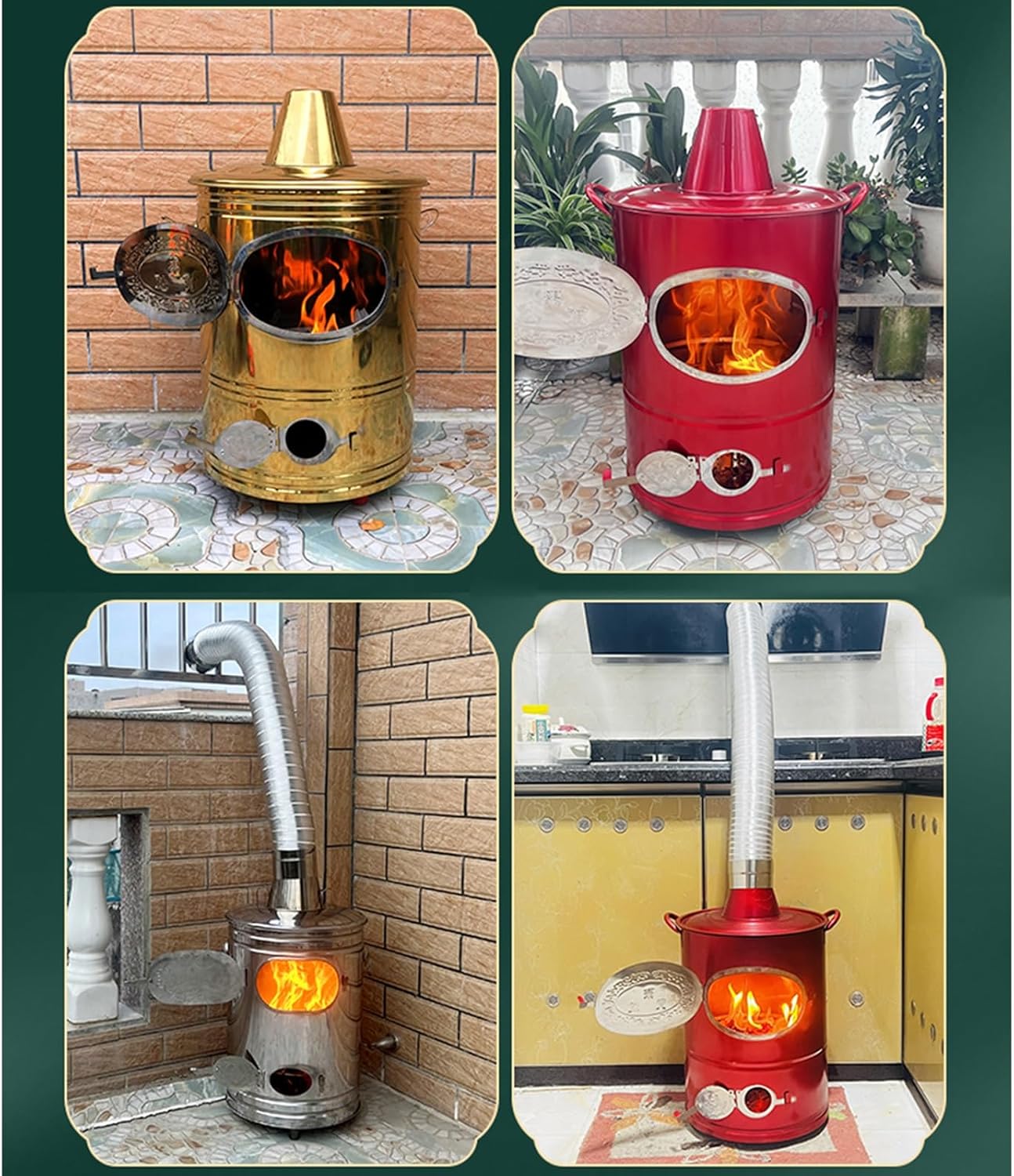 Burn Barrel, Fire Pit, Burn Cage,Trash Burning Containers Stainless Steel Garden Incinerator Outdoor Bin Burn Barrel For Paper Leaf Trash Wood Backyard Bonfire Burn Cage For Courtyard Indoor Outdoor(R