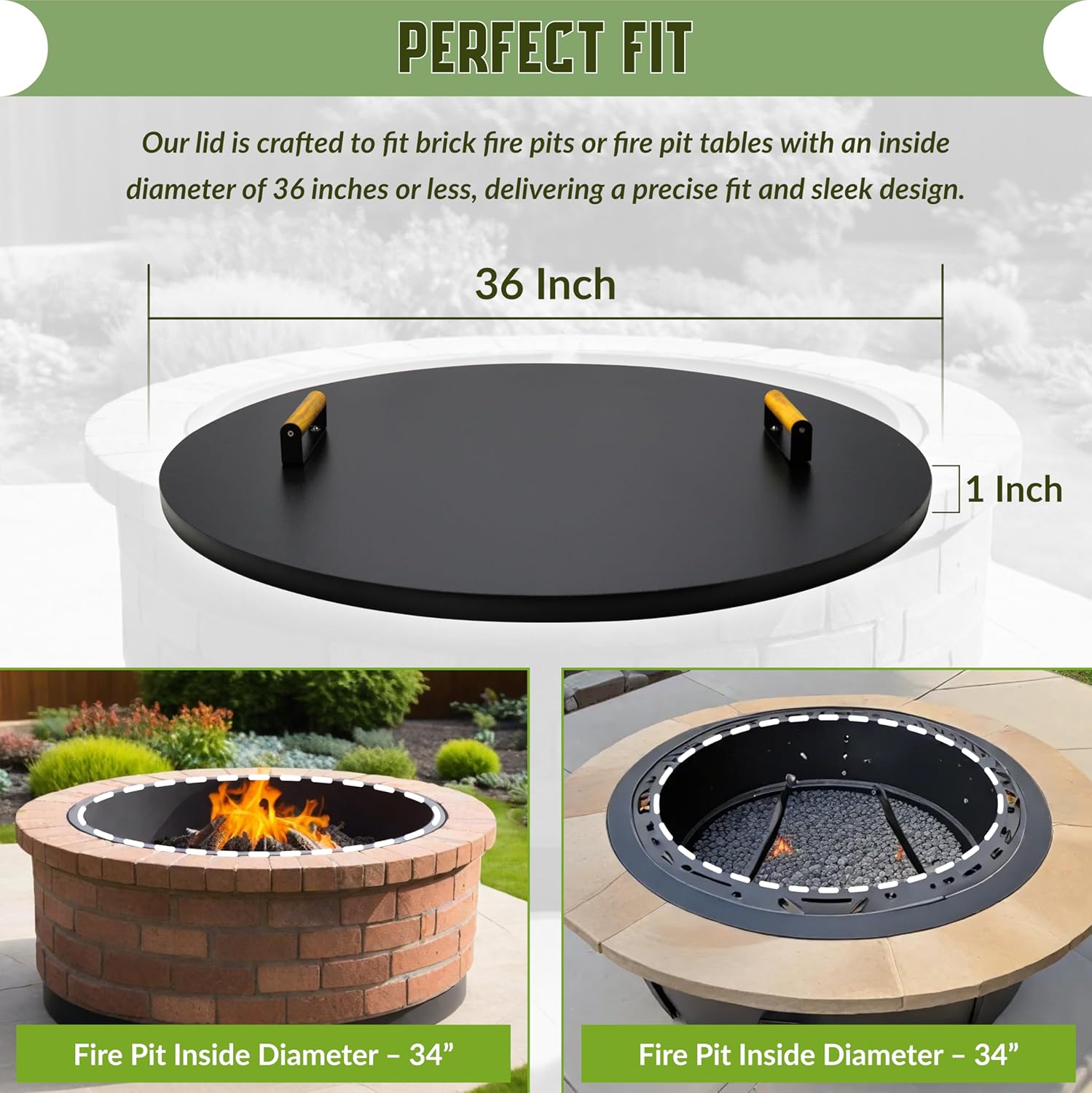 Simond Store - Fire Pit Lid 36