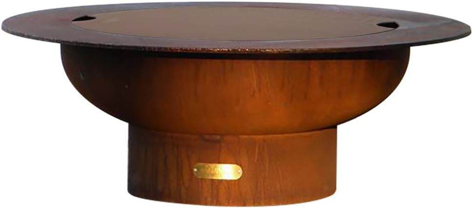 Fire Pit Art Saturn Wood Fire Pit with Lid (Saturn-lid)