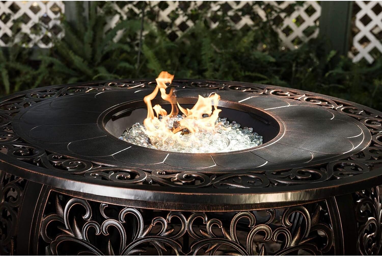 Aluminum Outdoor Fire Pit Table - 48