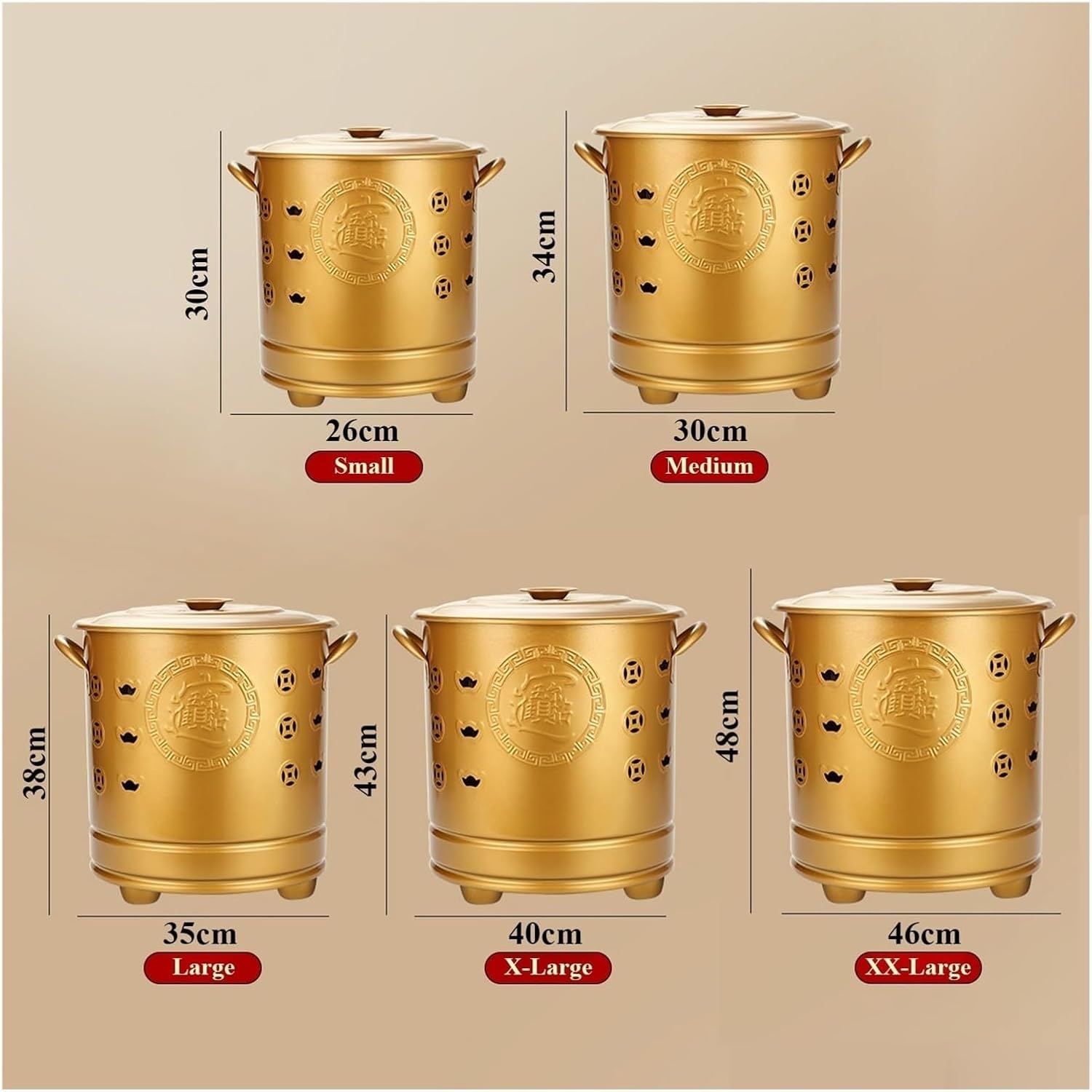 Stainless Steel Burn Barrel for Outdoor Paper Leaf Trash Wood Incinerator, Backyard Bonfire Fire Pit with Lid, Mesh Grill Rack & Poker, Ventilation Holes(Red,Small)