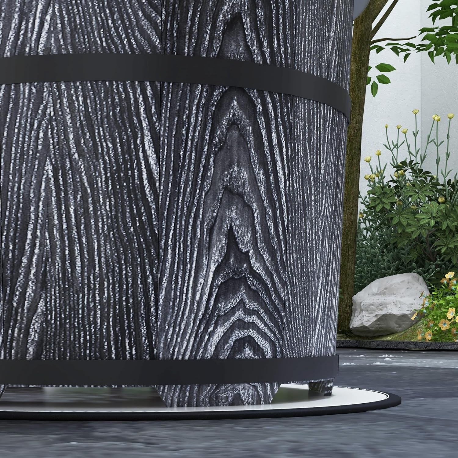 GOWE Smokeless Fire Pit with Fireproof Mat, 20