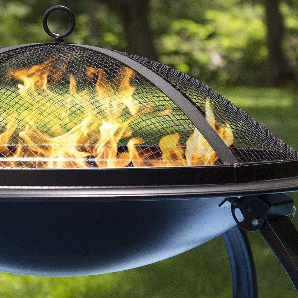 Fire Pits Outdoor Wood Burning Outdoor Gas Fire Pit, Portable Heater 56cm Diameter Firepit Bowl