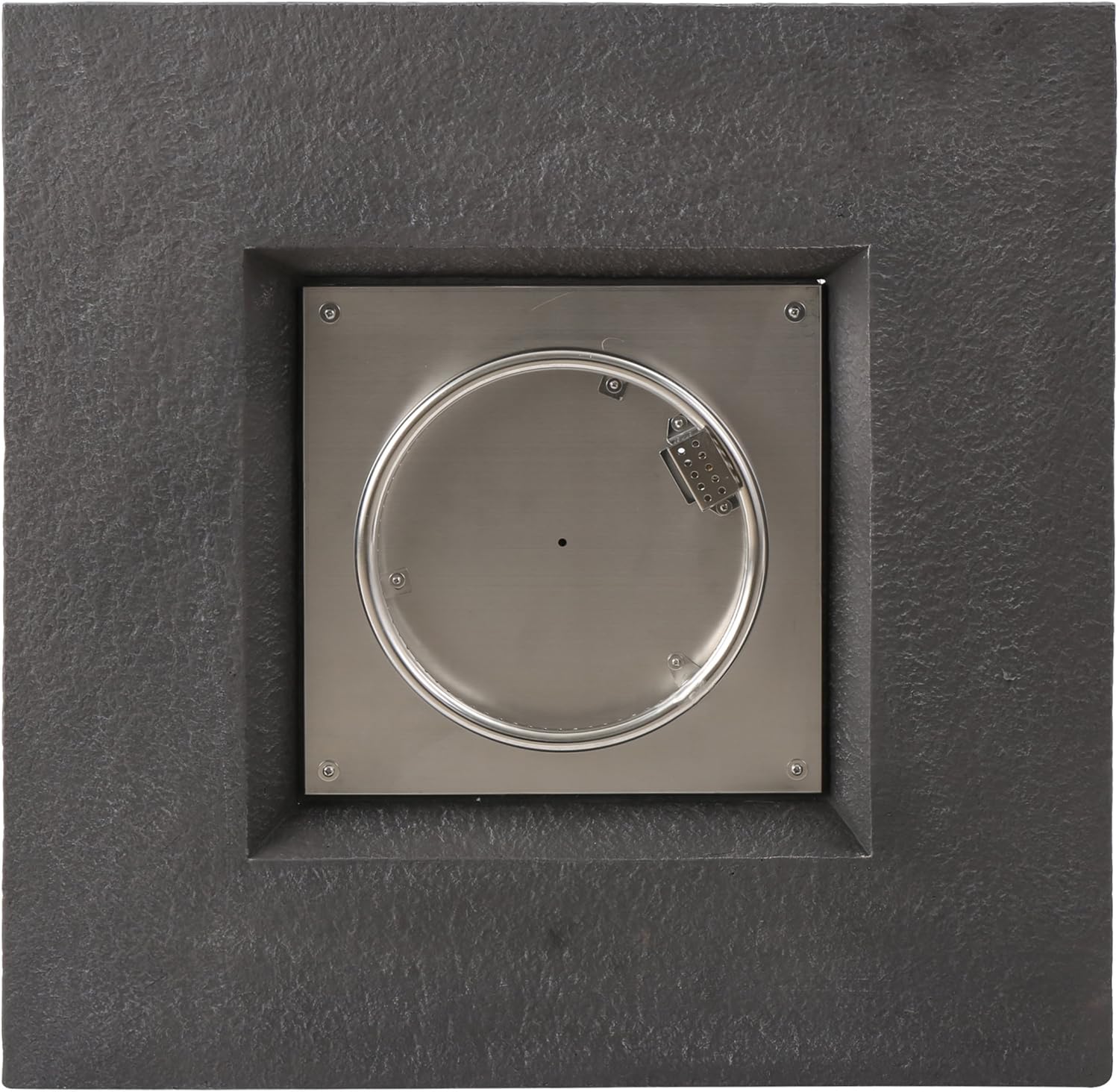 Christopher Knight Home Chesney Magnesium Oxide Square Gas Fire Pit, Stone Finish