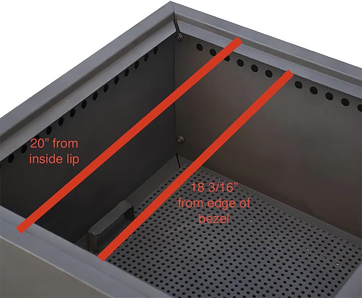 Blue Sky Outdoor Living Square Steel Peak Smokeless Patio Fire Pit, Removable Ash Catch, Black