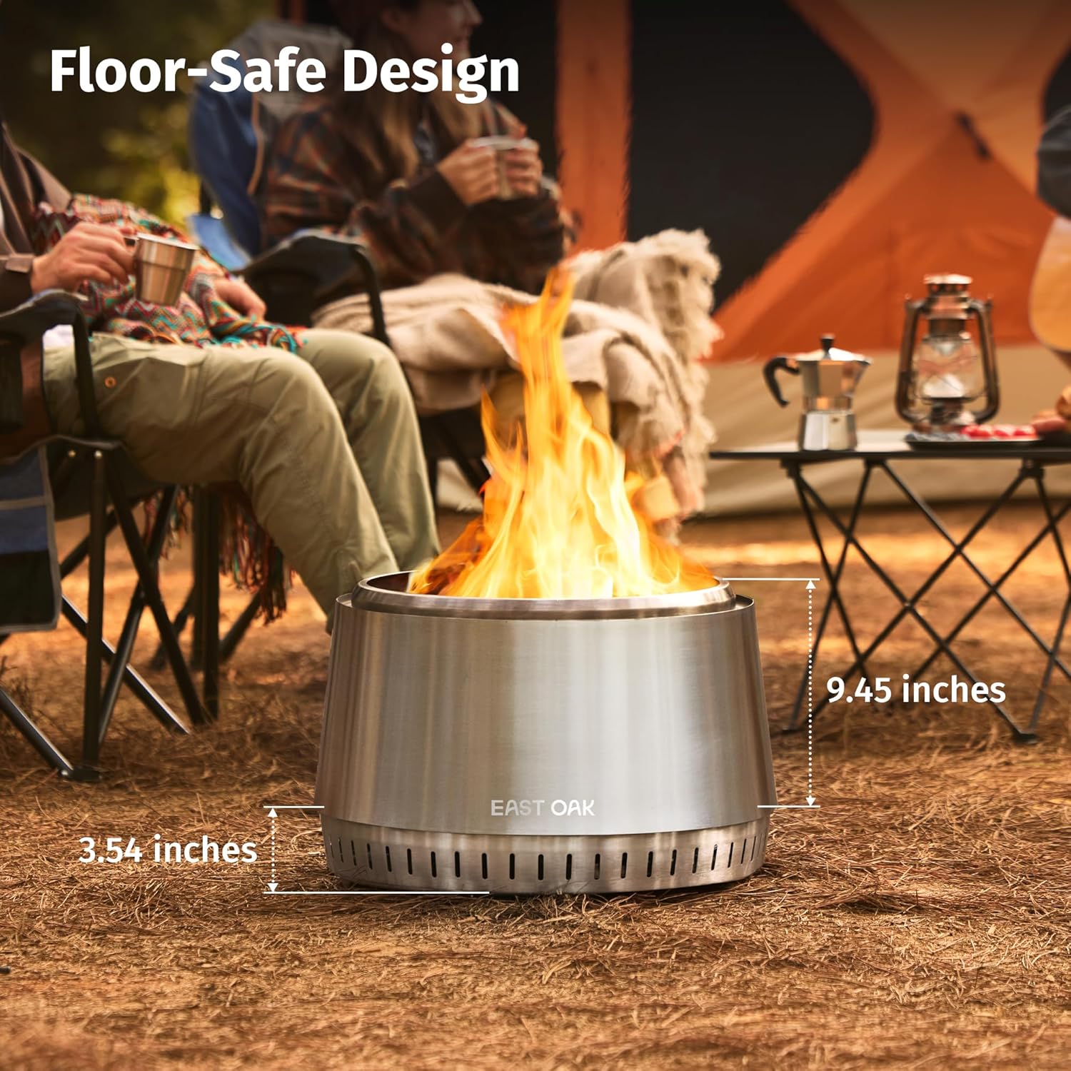 EAST OAK Camber Smokeless Fire Pit 29
