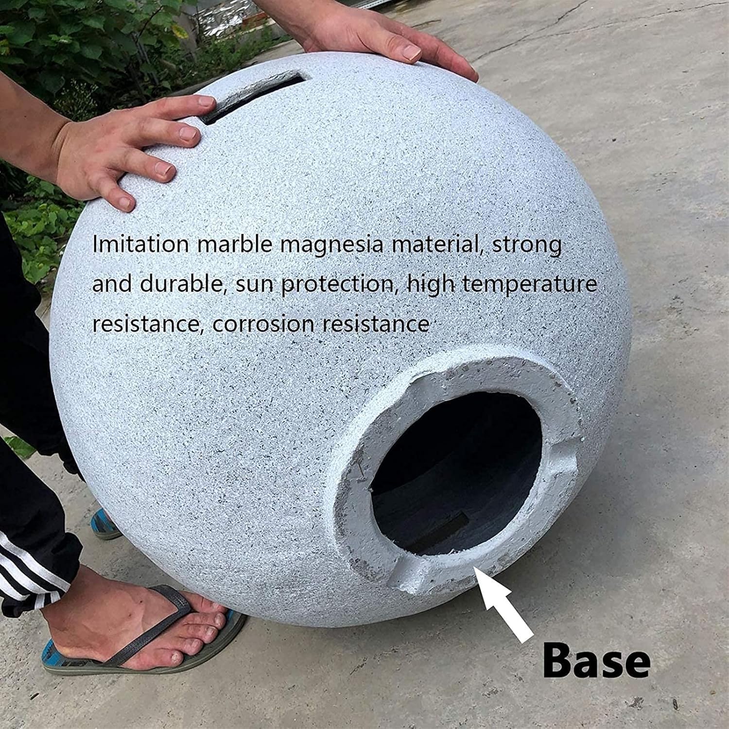 Hearth Grill, Fireplace, Fire-Resistant, Includes Grill Grate for Use as a BBQ Pit, Fire Bowl Out of Steel with an Edging of Artificial Stone Patio Stove