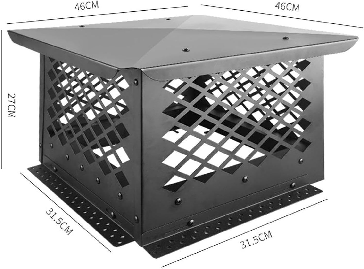 Chimney Cap, Exhaust Pipe for Chimney Pots,Replace,Rain Resistant, Heating Cool Air Vent Roof Vent Cap Chimney Cover